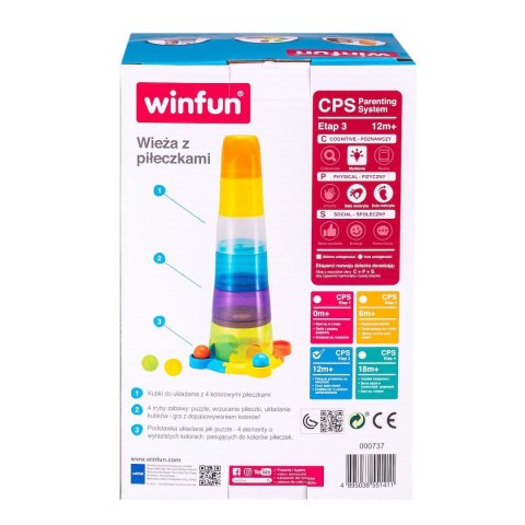 Smily Play Układanka WIEŻA Z PIŁECZKAMI Smily Play (000737)