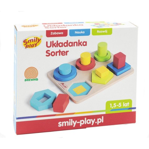 Smily Play Zabawka edukacyjna sorter układanka Smily Play (AC7666 AN01)