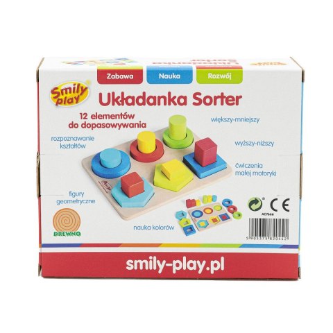 Smily Play Zabawka edukacyjna sorter układanka Smily Play (AC7666 AN01)