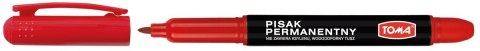 Toma Marker permanentny czerwony wkład czerwony 1,2mm okrągła końcówka Toma (TO-324)