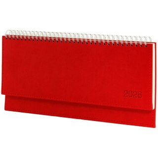 Wydawnictwo Wokół Nas Kalendarz biurkowy CZERWONY VIVELLA LEŻĄCY 300mm x 145mm Wydawnictwo Wokół Nas (KB 047 B)