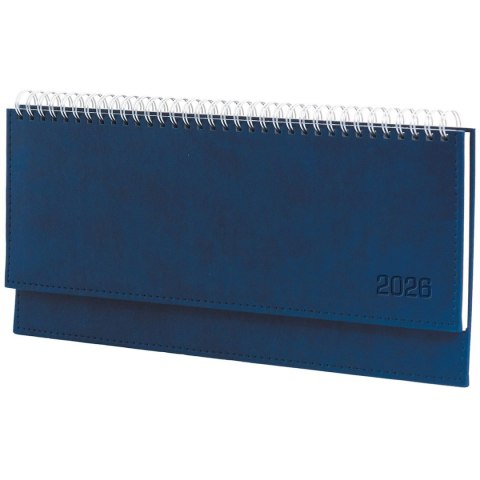 Wydawnictwo Wokół Nas Kalendarz biurkowy GRANATOWY VIVELLA LEŻĄCY 300mm x 145mm Wydawnictwo Wokół Nas (KB 047 B)