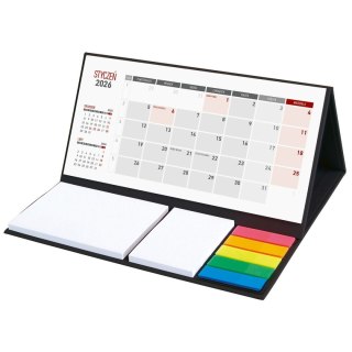 Wydawnictwo Wokół Nas Kalendarz biurkowy MAXI biurkowy z notesem 204mm x 99mm Wydawnictwo Wokół Nas (KB 064 B CZARNY)