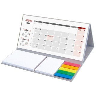 Wydawnictwo Wokół Nas Kalendarz biurkowy MAXI biurkowy z notesem 305mm x 99mm Wydawnictwo Wokół Nas (KB 064 B SZARY)