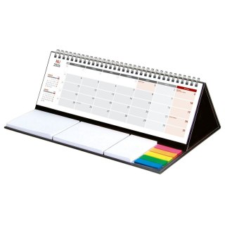 Wydawnictwo Wokół Nas Kalendarz biurkowy MAXI biurkowy z notesem,SPIRALOWANY 315mm x 192mm Wydawnictwo Wokół Nas (KB 053 B CZARNY)