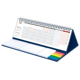 Wydawnictwo Wokół Nas Kalendarz biurkowy MAXI biurkowy z notesem,SPIRALOWANY 315mm x 192mm Wydawnictwo Wokół Nas (KB 053 B GRANATOWY)