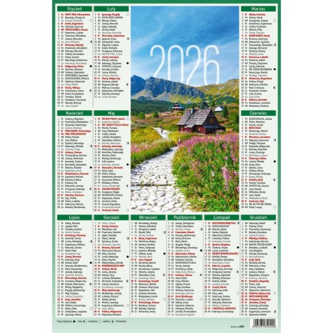 Wydawnictwo Wokół Nas Kalendarz ścienny 5905031841033 plakietka A4 230mm x 335mm Wydawnictwo Wokół Nas (KS059)