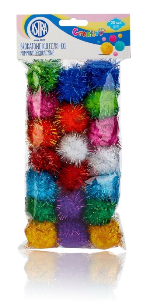 Astra Creativo Pompony BROKATOWE mix 20 szt Astra Creativo