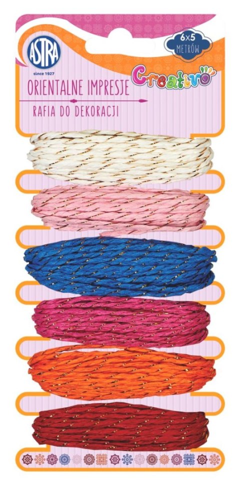 Astra Creativo Rafia 6x5m orientalne inspiracje mix 5m Astra Creativo (5901137111209)