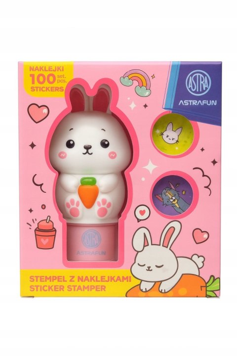 Astra Fun Pieczątka Królik z naklejkami Astra Fun (335025902)