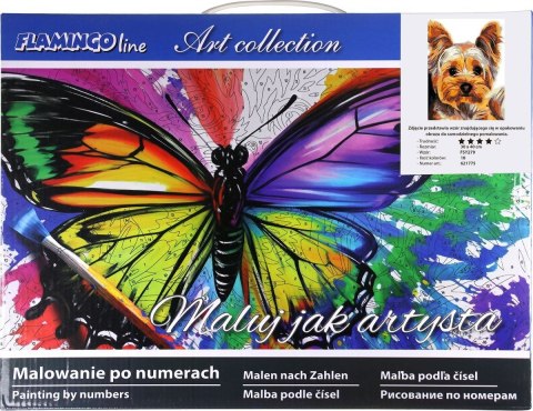 Flamingo Line Zestaw kreatywny Malowanie po numerach 30x40cm York Flamingo Line (FSY279)