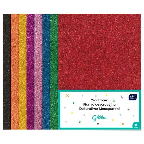 Interdruk Arkusz piankowy pianka dekoracyjna NC-002 kolor: mix 8 ark. Interdruk (IPIANC002)
