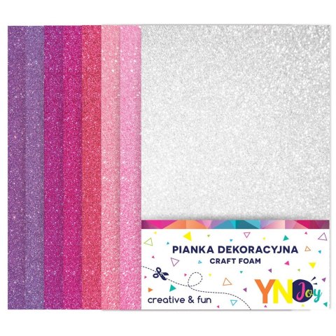 Interdruk Arkusz piankowy pianka dekoracyjna NC-018 kolor: mix 8 ark. Interdruk (IPIANC018)