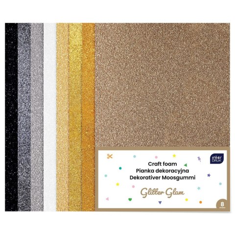 Interdruk Arkusz piankowy pianka dekoracyjna NC-018 kolor: mix 8 ark. Interdruk (IPIANC019)