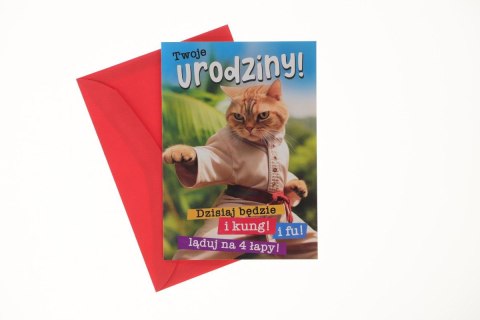 Pan Dragon Kartka składana B6 Pan Dragon (B6 HOLO)