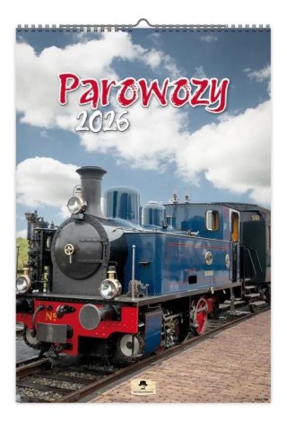 Pan Kalendarzyk Kalendarz ścienny PAROWOZY 320mm x 470mm Pan Kalendarzyk (A3 VD.19)