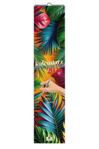 Pan Kalendarzyk Kalendarz ścienny PASKOWY WĄSKI DO NOTOWANIA 106mm x 470mm Pan Kalendarzyk (KPW V.1)