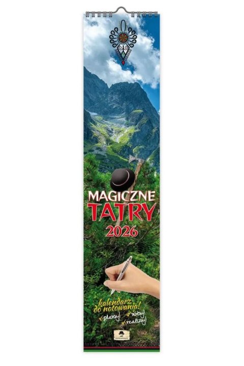 Pan Kalendarzyk Kalendarz ścienny PASKOWY WĄSKI MAGICZNE TATRY 106mm x 470mm Pan Kalendarzyk (KPW V.4)