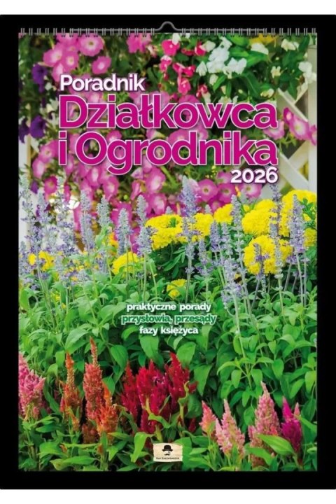 Pan Kalendarzyk Kalendarz ścienny Poradnik działkowca i ogrodnika 320mm x 470mm Pan Kalendarzyk (A3 VD.16)