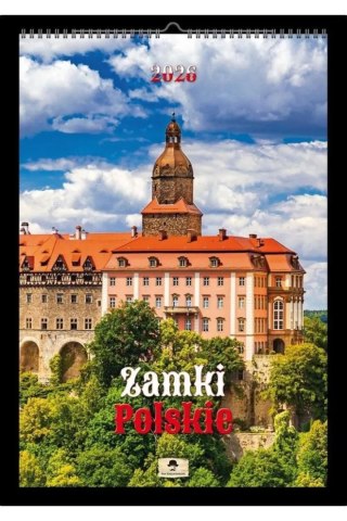 Pan Kalendarzyk Kalendarz ścienny ZAMKI 320mm x 470mm Pan Kalendarzyk (A3 VD.22)