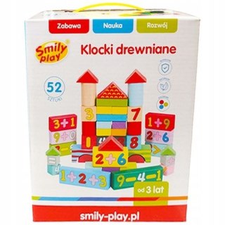 Smily Play Klocki drewniane 52 szt. Smily Play (SPW4941)