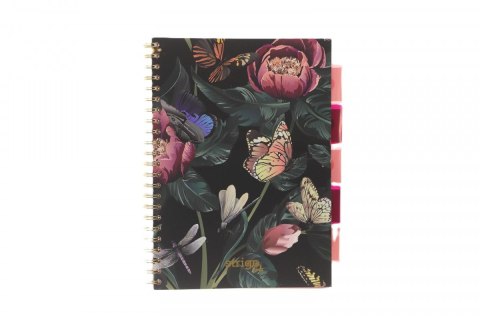 Strigo Kołozeszyt (kołonotatnik) ZIELONY KWIAT A4 100k. 80g krata Strigo (PADS077)