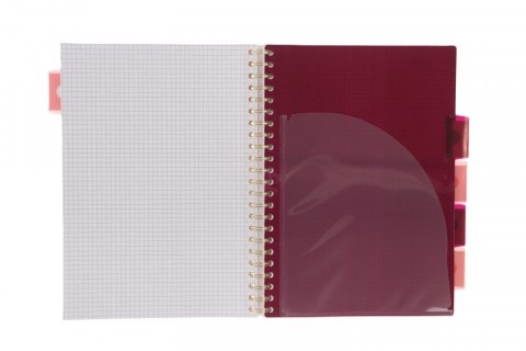 Strigo Kołozeszyt (kołonotatnik) ZIELONY KWIAT A4 100k. 80g krata Strigo (PADS077)