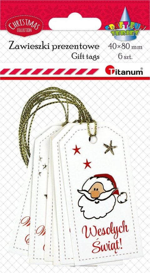 Titanum Bileciki do prezentów Craft-Fun Series „Wesołych Świąt" Titanum (24ESD015)