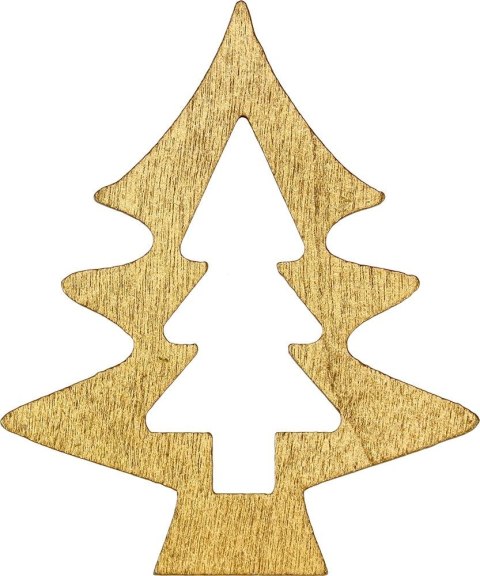 Titanum Ozdoba drewniana Craft-Fun Series Złote choinki Titanum (BJ25042701)