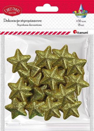 Titanum Ozdoba styropianowa Craft-Fun Series gwiazdki Titanum (23YX0326-2(GOLD))