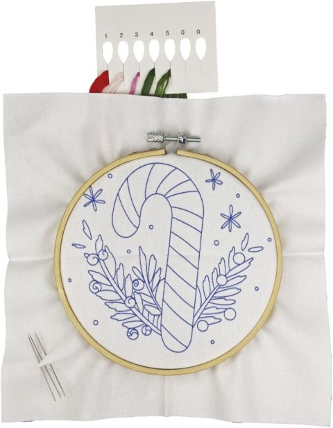 Titanum Zestaw kreatywny Craft-Fun Series Zestaw do haftowania - cukrowa laska Titanum (25YY0512(1-6#))