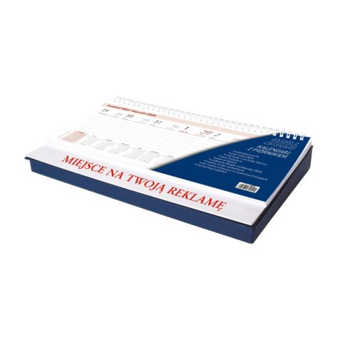 Wydawnictwo Wokół Nas Kalendarz biurkowy Z PIÓRNIKIEM GRANATOWY 290mm x 180mm Wydawnictwo Wokół Nas (KB 033 B)