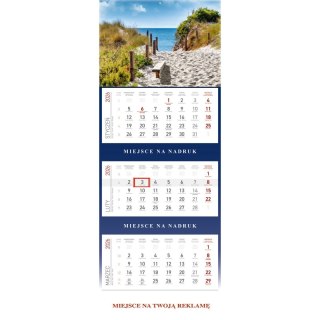 Wydawnictwo Wokół Nas Kalendarz ścienny plecki granatowe kalendarz trójdzielny GÓRY 566mm x 295mm Wydawnictwo Wokół Nas (KS055B)