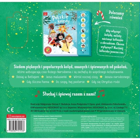 Aksjomat Książka dla dzieci Kolędy dla dzieci. Słuchaj i śpiewaj! Aksjomat