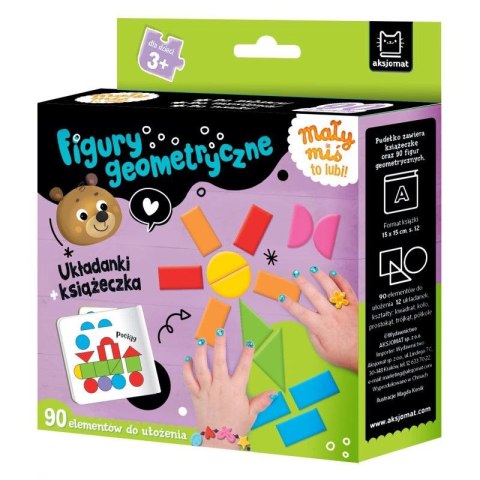 Aksjomat Książka dla dzieci Mały miś to lubi! Figury geometryczne. Aksjomat