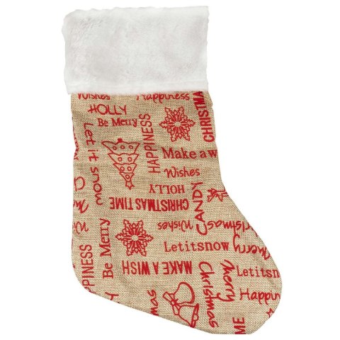 Arpex Skarpeta świąteczna jutowa 40cm Arpex (SM2617)