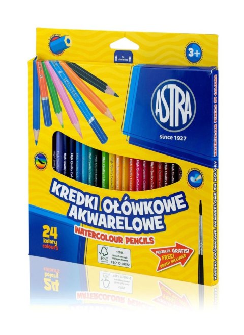 Astra Kredki akwarelowe 24 kol. Astra