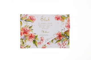 Henry Kartka składana A5 Ślub róża A5 Henry (5905701488285)