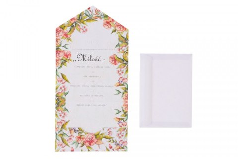 Henry Kartka składana A5 Ślub róża A5 Henry (5905701488285)