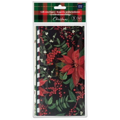 Interdruk Koperta specjalnego przeznaczenia CHRISTMAS DŁUGIE Z GUMKĄ [mm:] 220x110 Interdruk (5 SZT)