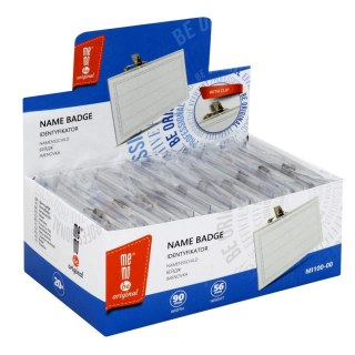 Memobe Identyfikator z klipsem [mm:] 87x53 Memobe (MI100-00)