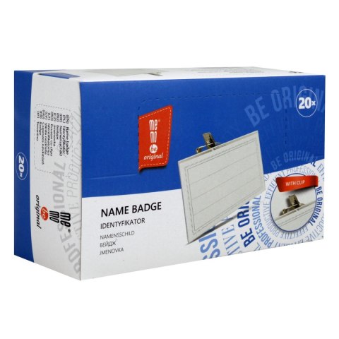 Memobe Identyfikator z klipsem [mm:] 87x53 Memobe (MI100-00)