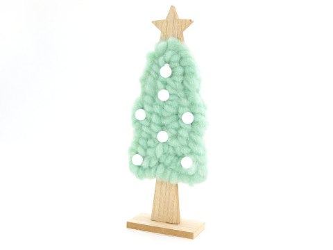 One Dollar Ozdoba świąteczna choinka 29cm drewniana z materiałem One Dollar (364424)