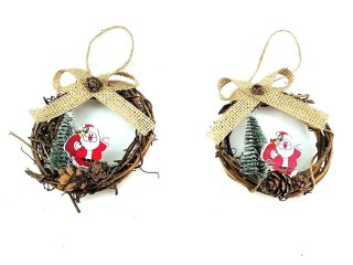 One Dollar Ozdoba świąteczna zawieszki bombki 2 szt. One Dollar (371514)