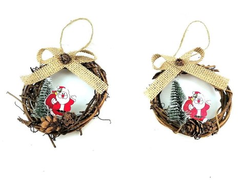 One Dollar Ozdoba świąteczna zawieszki bombki 2 szt. One Dollar (371514)