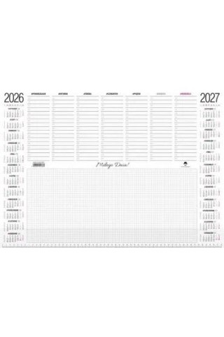 Pan Kalendarzyk Kalendarz biurkowy duży z listwą 594mm x 420mm Pan Kalendarzyk (A2)