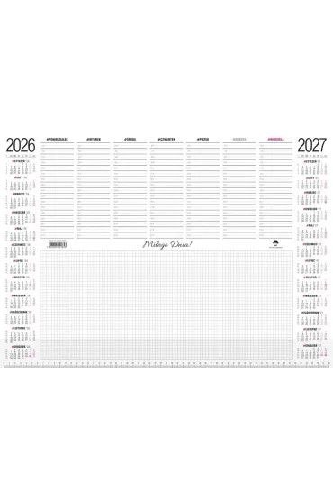 Pan Kalendarzyk Kalendarz biurkowy duży z listwą 594mm x 420mm Pan Kalendarzyk (A2)