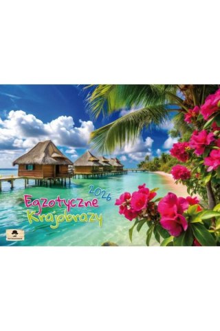 Pan Kalendarzyk Kalendarz ścienny ALBUMOWY EGZOTYCZNE KRAJOBRAZY 320mm x 470mm Pan Kalendarzyk (KSA V.4)