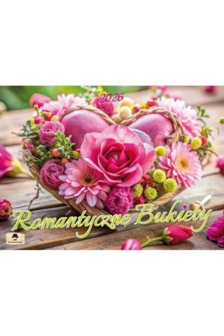 Pan Kalendarzyk Kalendarz ścienny ALBUMOWY ROMANTYCZNE BUKIETY 320mm x 470mm Pan Kalendarzyk (KSA V.3)