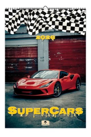Pan Kalendarzyk Kalendarz ścienny SUPER CARS 320mm x 470mm Pan Kalendarzyk (A3 VD.17)